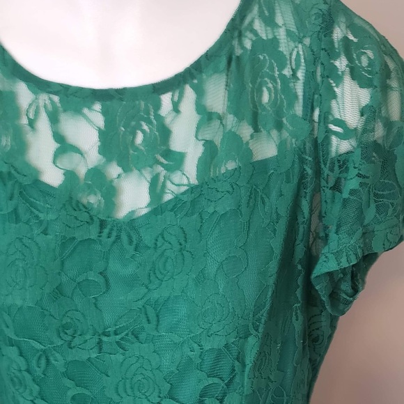 Nemidor Floral Lace Cocktail Dress Size 14 NEW - Picture 6 of 8
